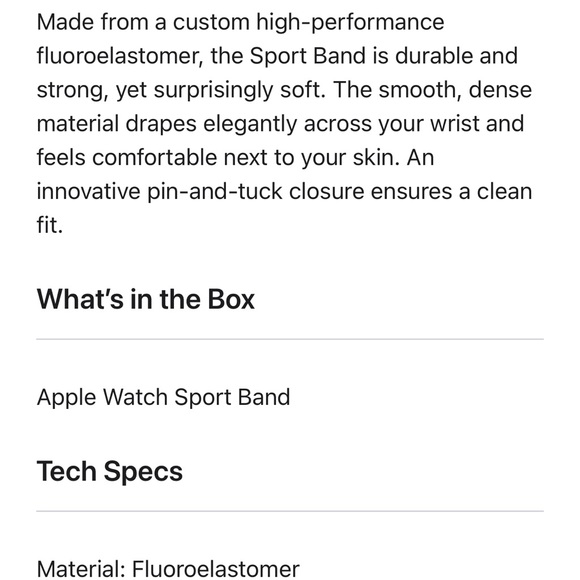 BRAND NEW - Apple Watch Sports Band - 41MM - size M/L - Picture 9 of 9